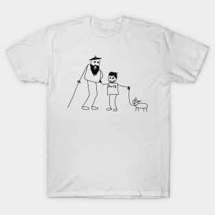 Elderly child dog by BN18 T-Shirt